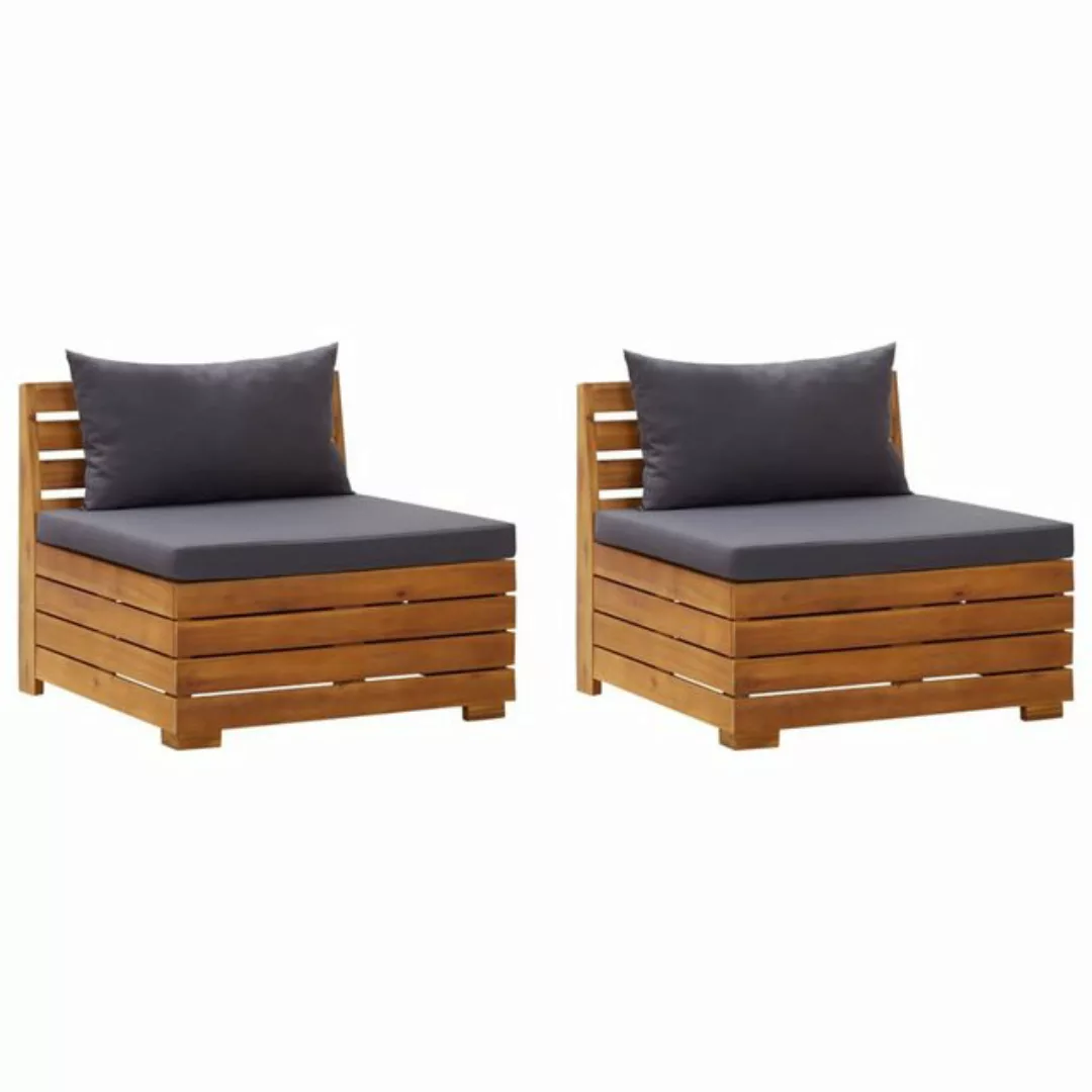 2-sitzer-gartensofa Mit Kissen Massivholz Akazie günstig online kaufen