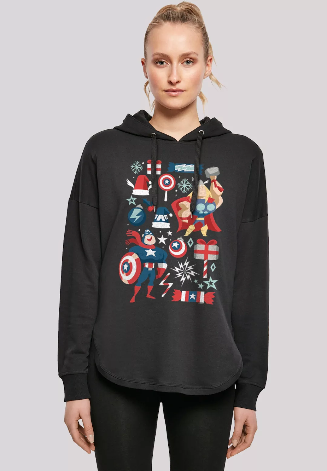 F4NT4STIC Kapuzenpullover "Marvel Thor und Captain America weihnachten", Pr günstig online kaufen