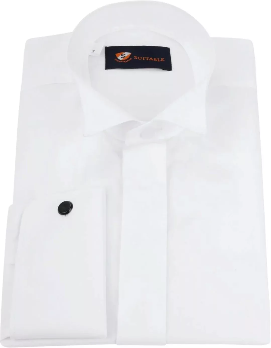 Suitable Hemd Weiß Plissiert - Größe 37 günstig online kaufen