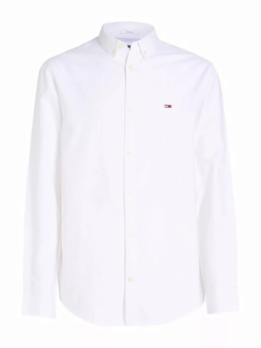 Tommy Jeans Langarmhemd TJM ENTRY REG OXFORD SHIRT mit Logoprägung günstig online kaufen