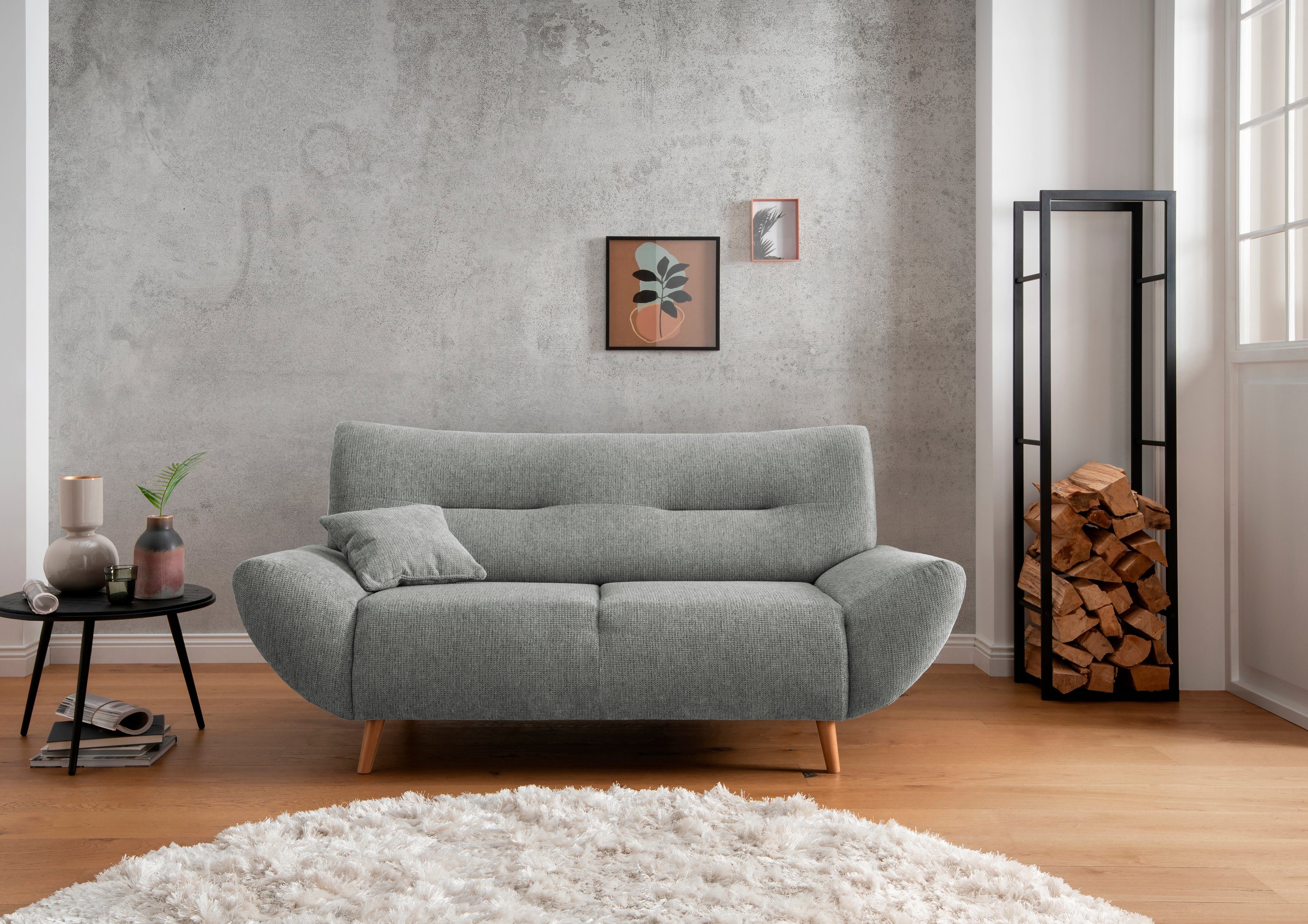INOSIGN 2-Sitzer "Drago elegant und zeitlos, komfortabel, Holzfuß", frei im günstig online kaufen