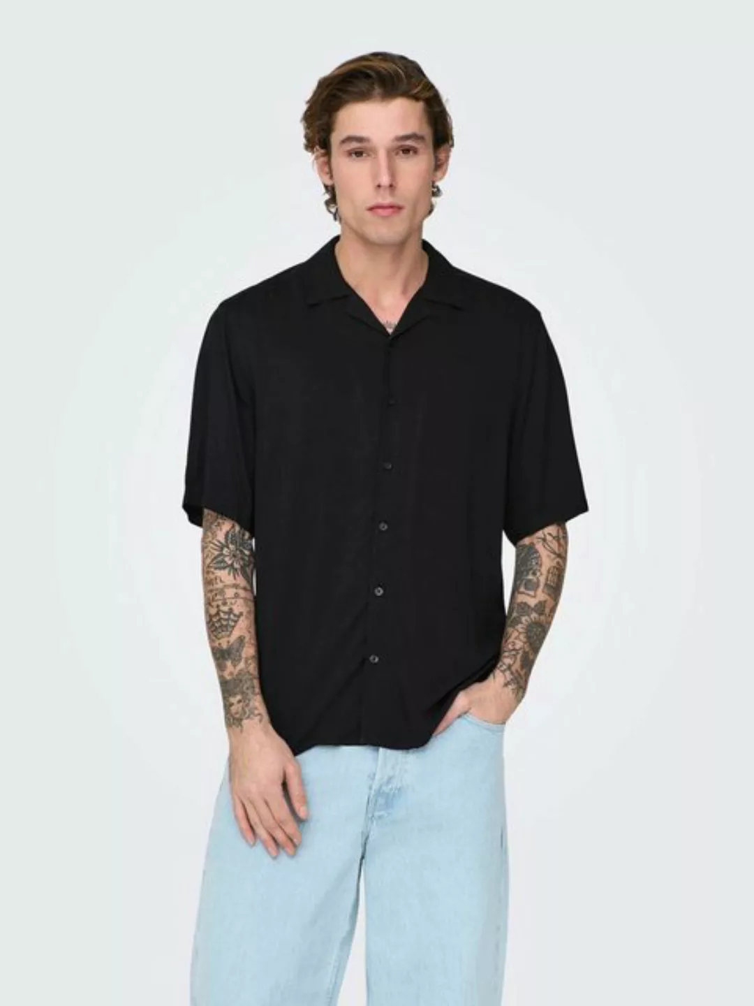 ONLY & SONS Kurzarmhemd ONSDASH LIFE REG VISC RES SS SHIRT günstig online kaufen