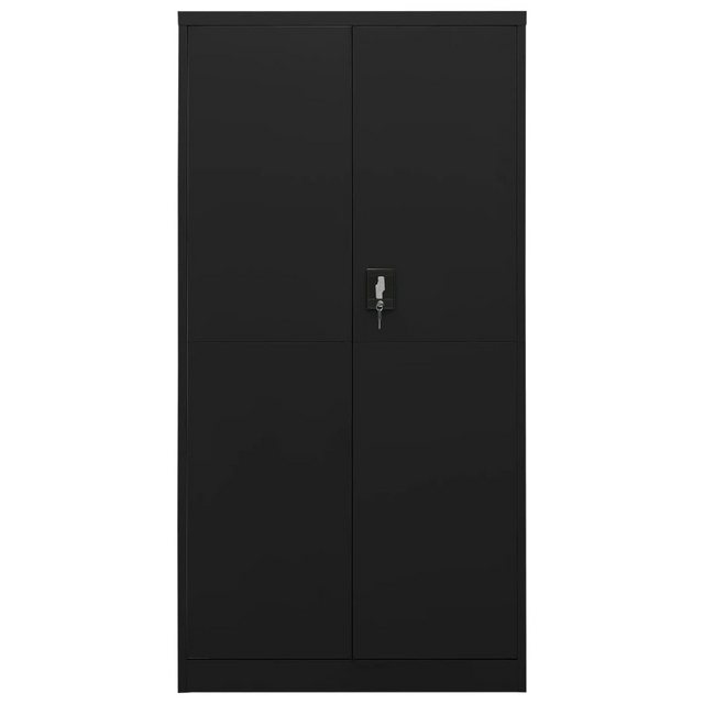 furnicato Kleiderschrank Schließfachschrank Schwarz 90x40x180 cm Stahl günstig online kaufen