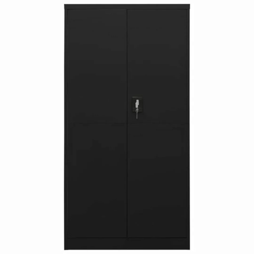 furnicato Kleiderschrank Schließfachschrank Schwarz 90x40x180 cm Stahl (1-S günstig online kaufen