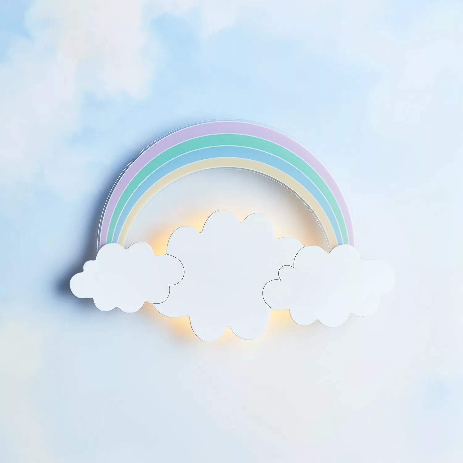 Regenbogen und Wolke Wandlampe Kinderzimmer günstig online kaufen