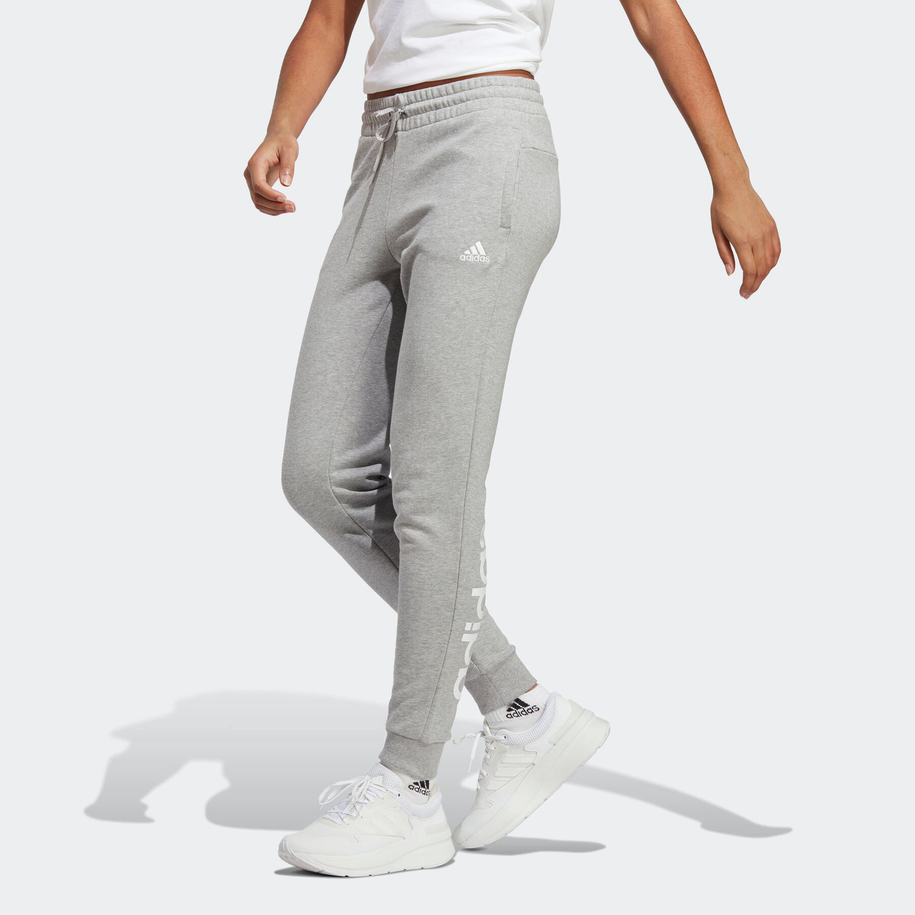 adidas Sportswear Sporthose "ESSENTIALS LINEAR FRENCH TERRY CUFFED HOSE", ( günstig online kaufen