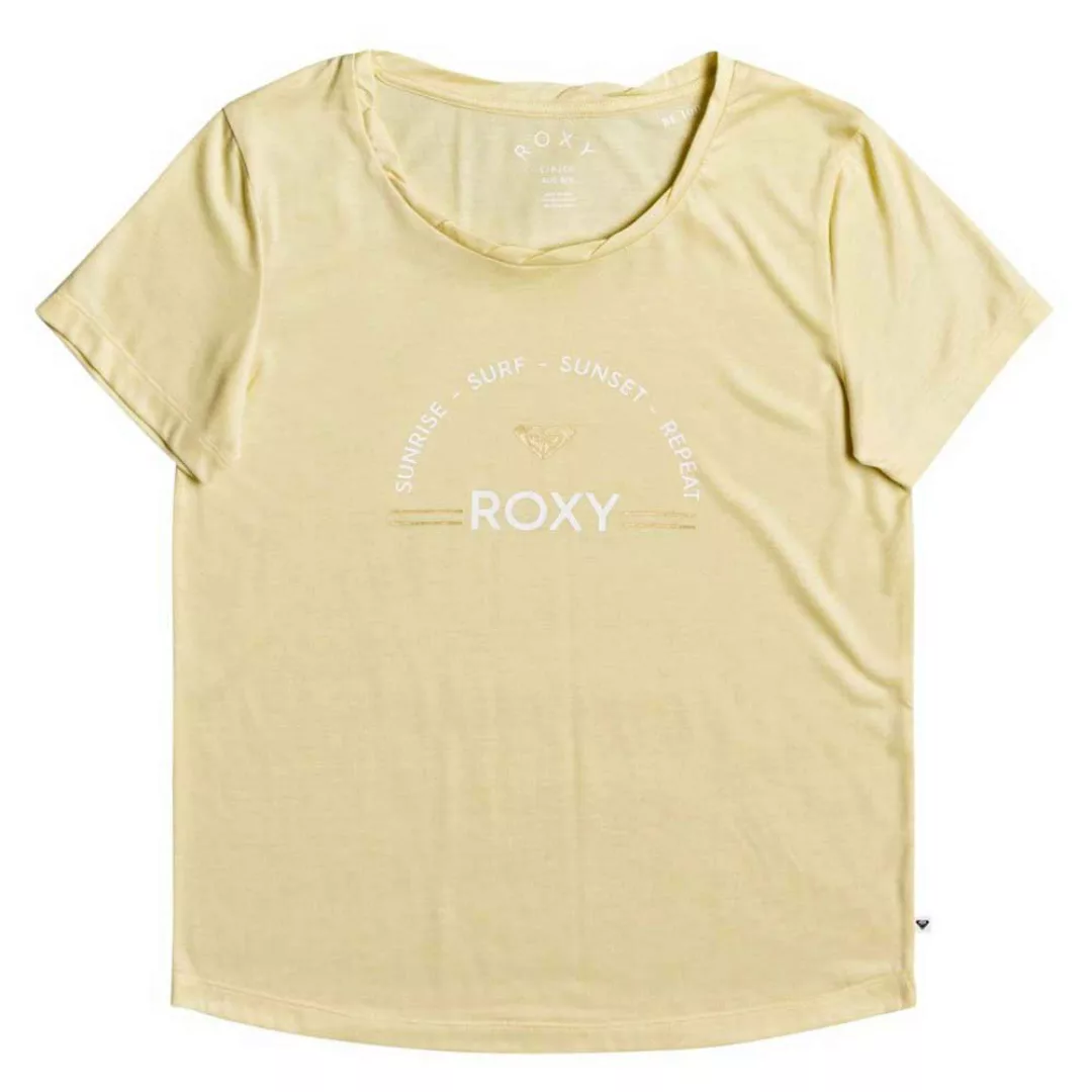 Roxy Chasing The Swell Kurzärmeliges T-shirt XS Pale Banana günstig online kaufen
