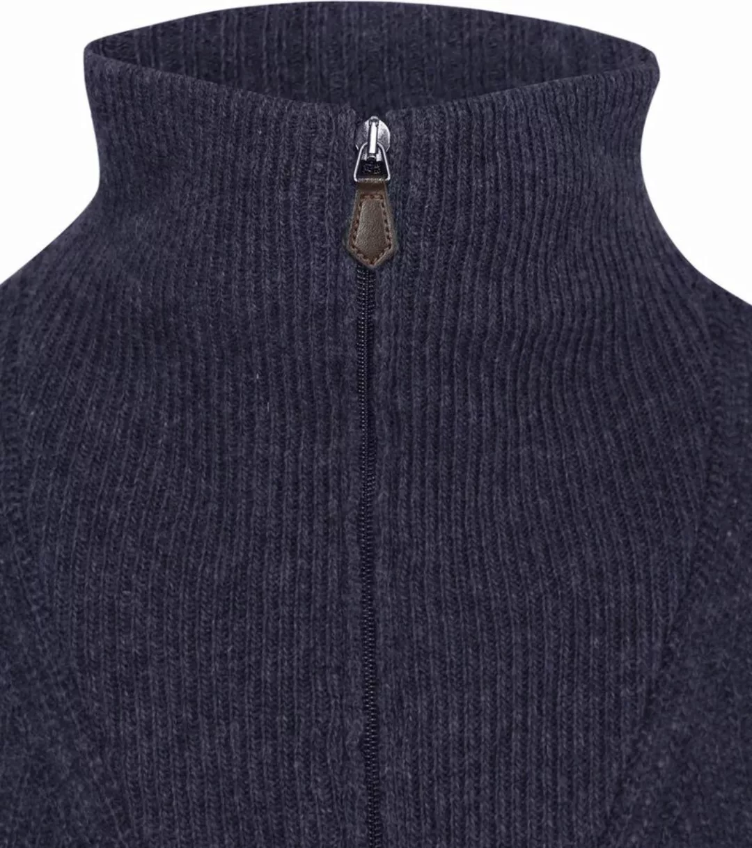 Suitable Half Zip Pullover Wool Blend Navy - Größe XXL günstig online kaufen