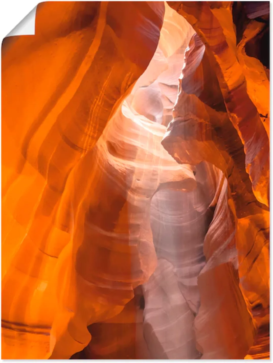 Artland Poster "Antelope Canyon", Amerika, (1 St.), als Leinwandbild, Wanda günstig online kaufen