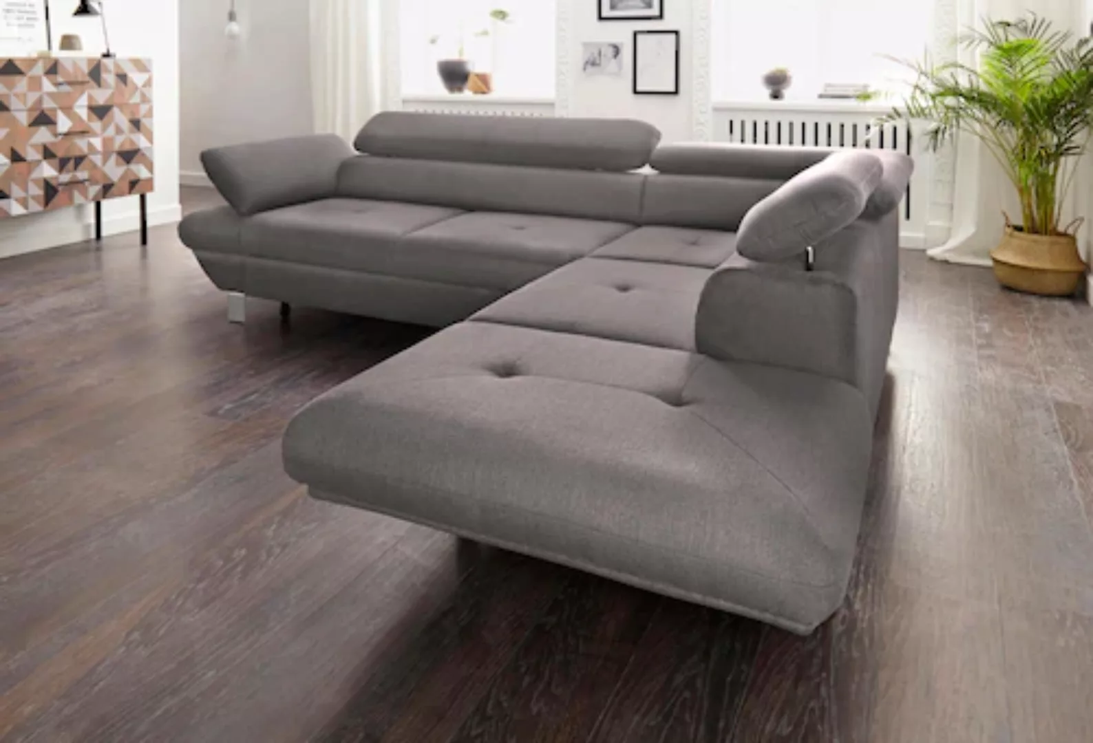 exxpo - sofa fashion Ecksofa "Vinci, L-Form", wahlweise mit Bettfunktion günstig online kaufen