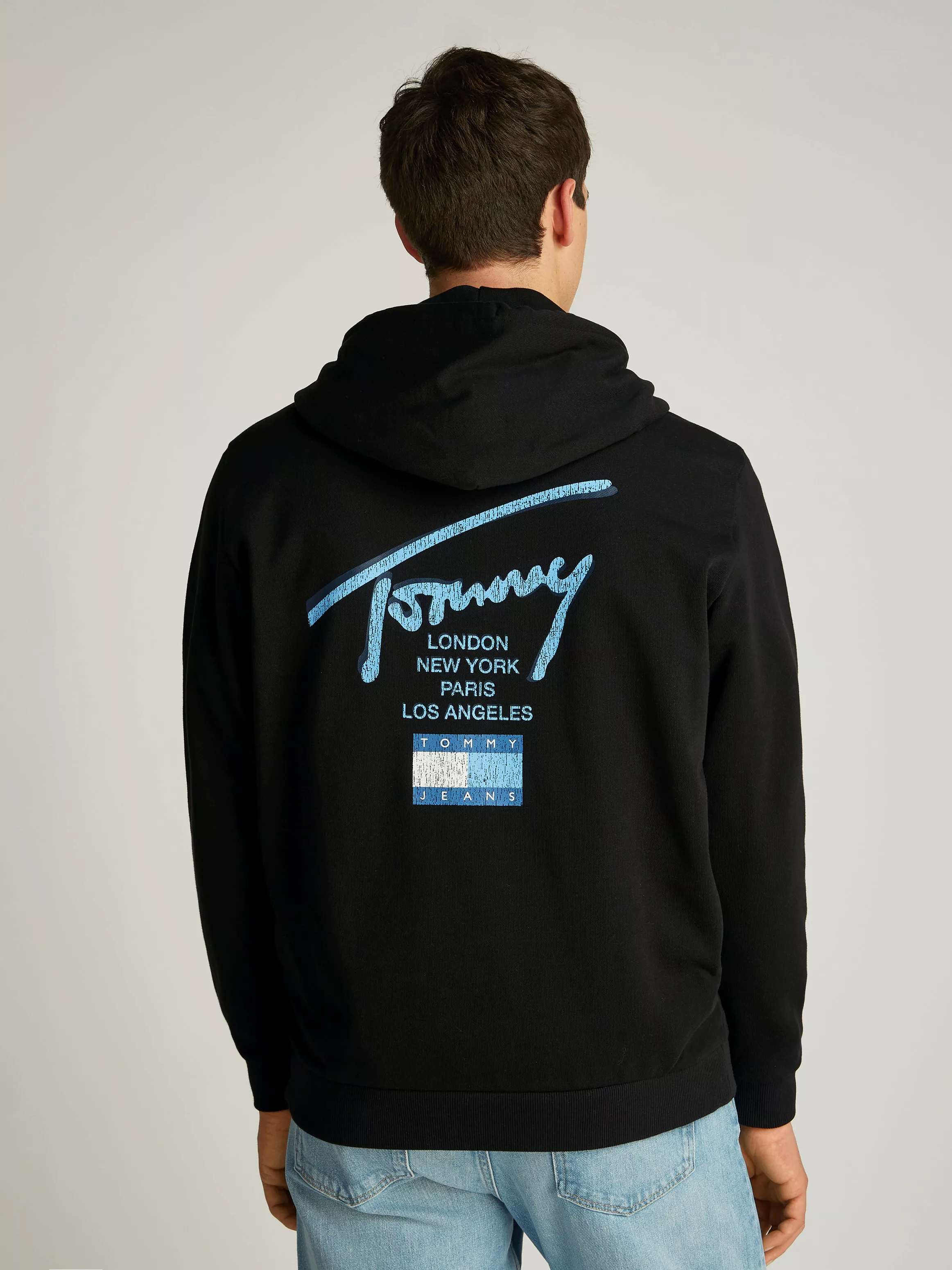 Tommy Jeans Sweatjacke "TJM REG SIG TWIST ZIPTHRU EXT", mit großem Logo am günstig online kaufen