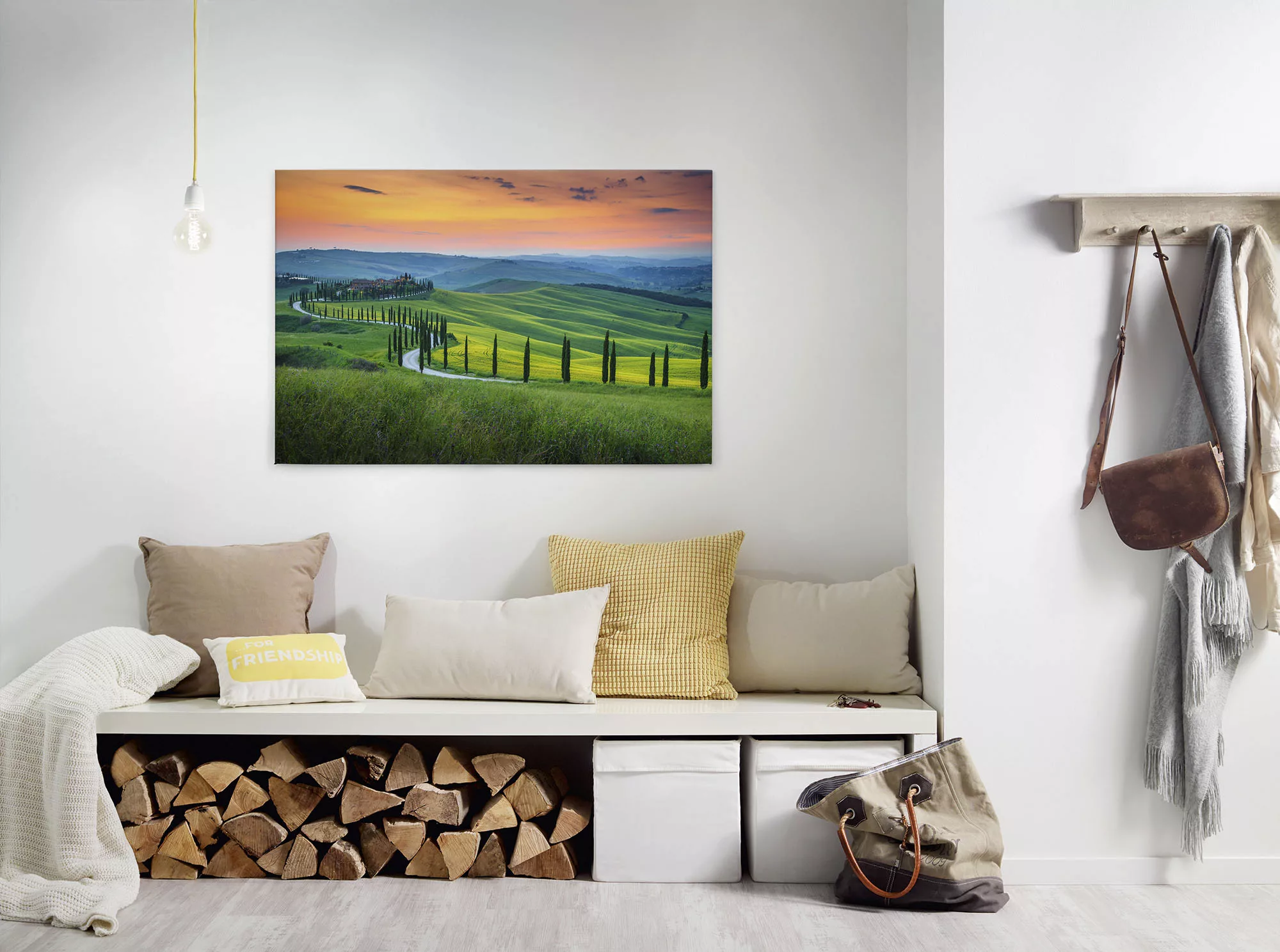 A.S. Création Leinwandbild "Tuscany", Kunst-Gemälde-Kinder, (1 St.), Feld N günstig online kaufen