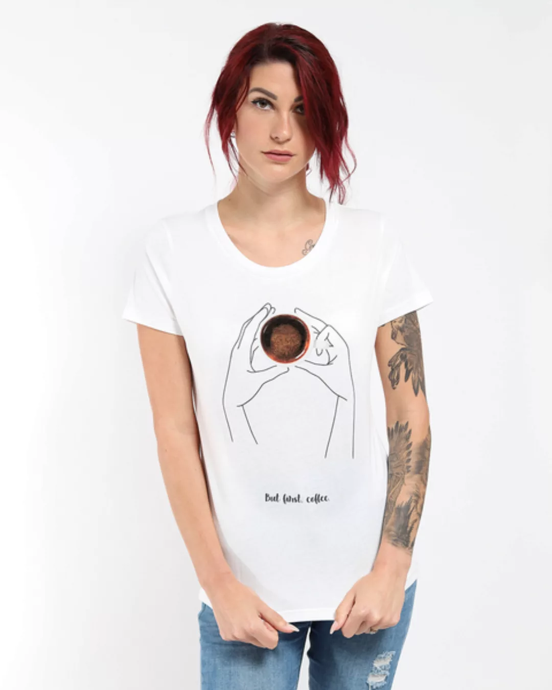 But First Coffee | T-shirt Damen günstig online kaufen