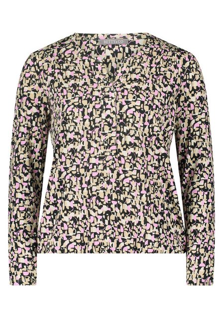 Betty&Co Kurzarmshirt Betty & Co Casual-Shirt mit Gummizug (1-tlg) Druck günstig online kaufen