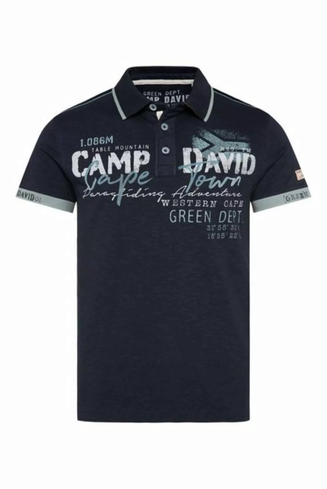 CAMP DAVID Poloshirt Poloshirt PARAGLIDING CAPE TOWN I (1-tlg) günstig online kaufen