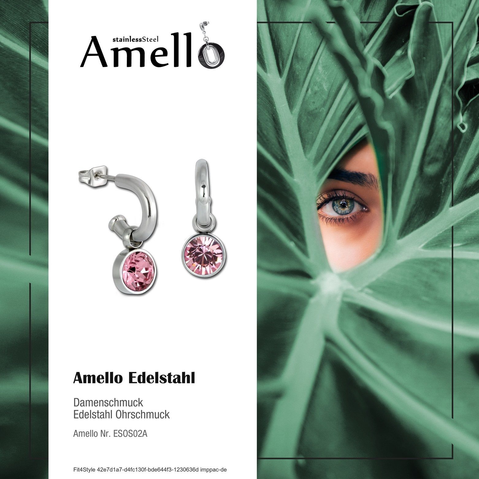Amello Paar Creolen Amello Ohrringe Edelstahl günstig online kaufen
