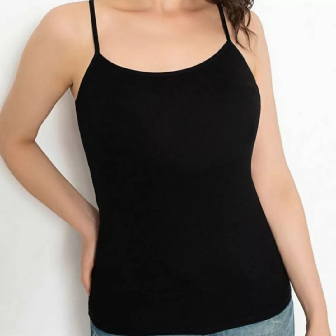 Berrak Collection Tanktop 4er-Set Damen Tops mit Spaghettiträgern - Basic S günstig online kaufen