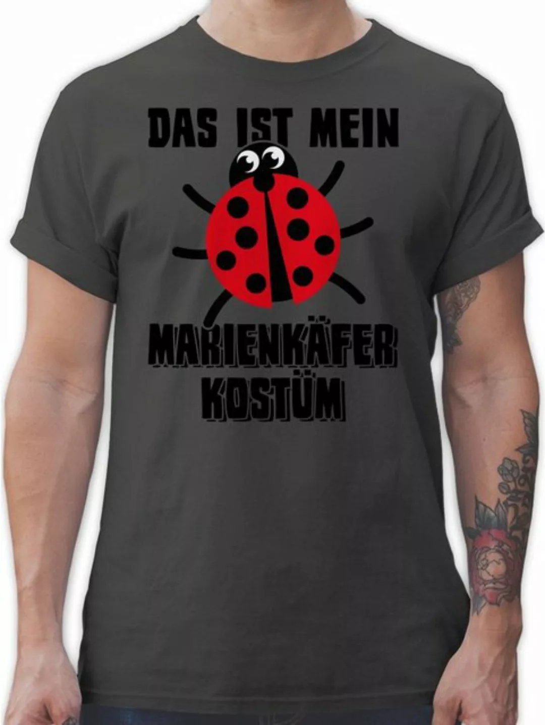 Shirtracer T-Shirt Das ist mein Marienkäfer Kostüm - schwarz Karneval & Fas günstig online kaufen