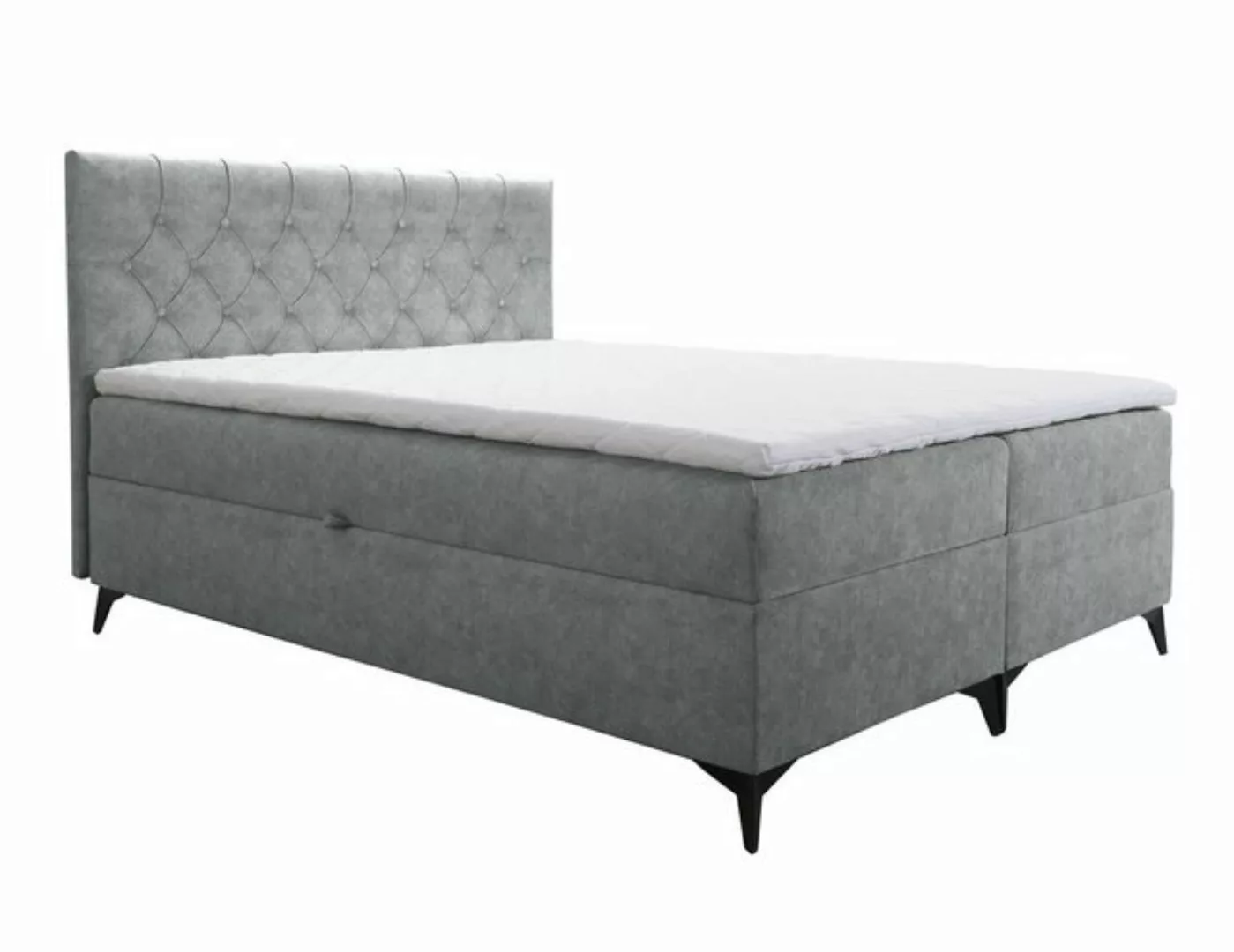 Furnix Boxspringbett JULLIE 129-200x200 mit Topper Bettkaste Farbe/Größe Au günstig online kaufen