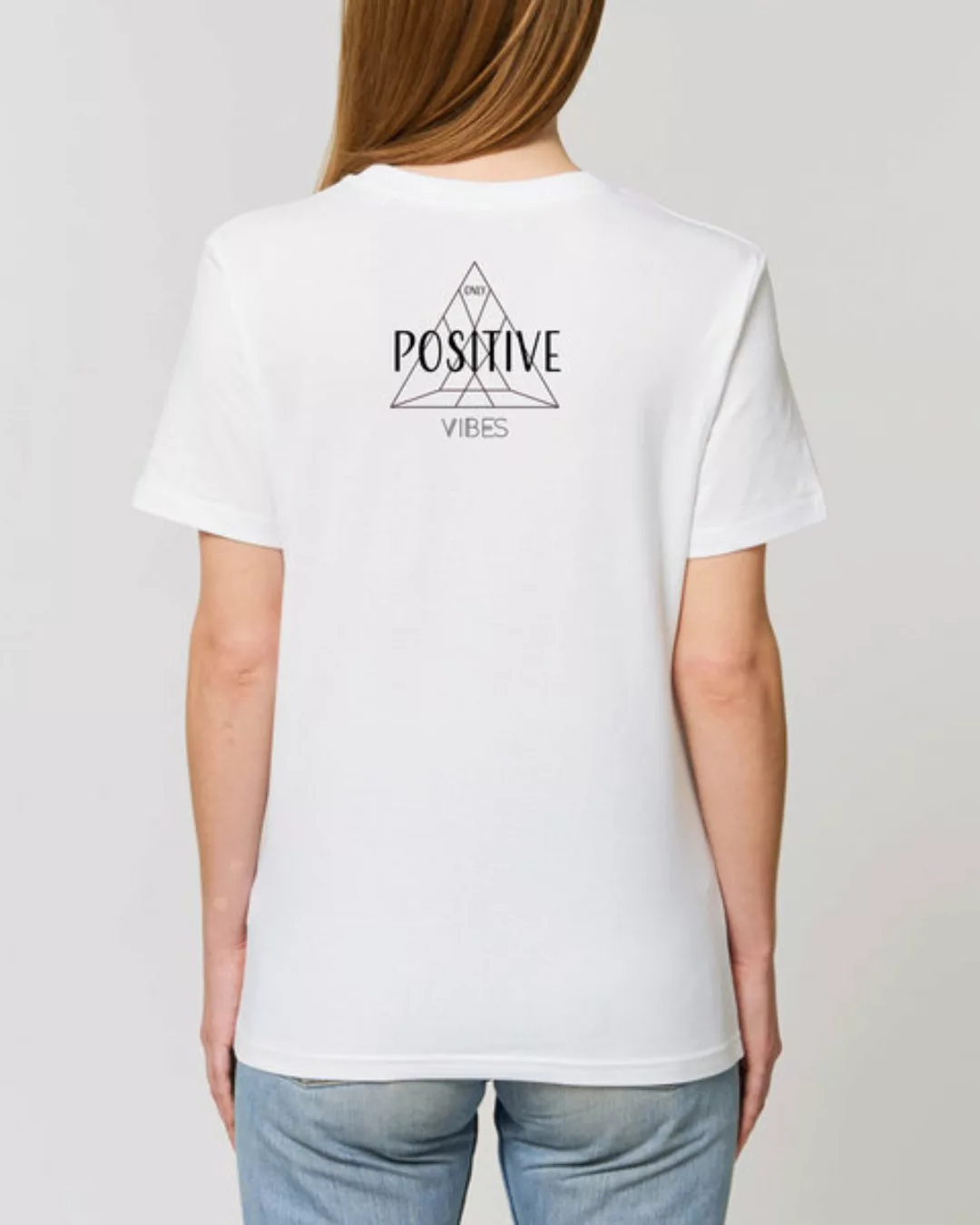 Bio Unisex Rundhals T-shirt "Create - Positive Vibes" günstig online kaufen