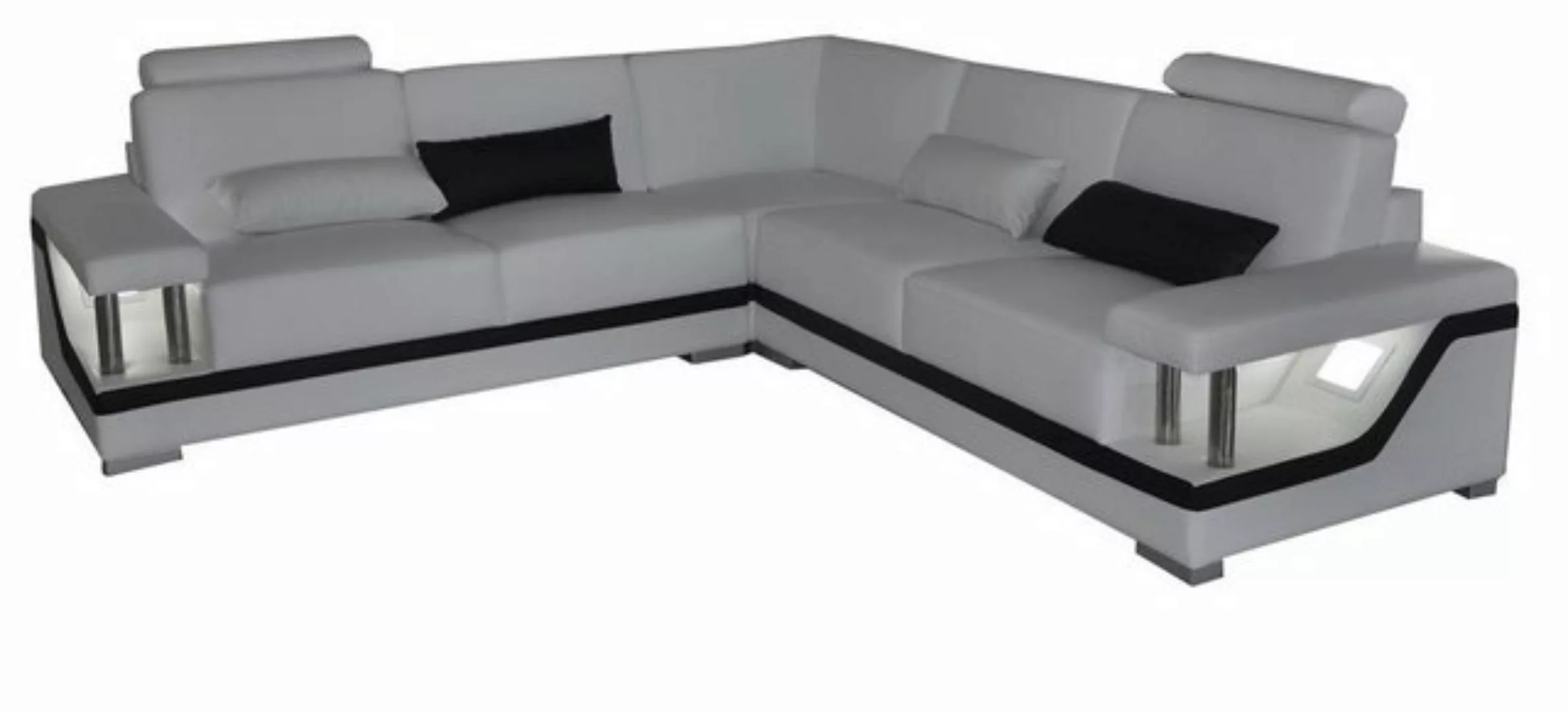 Xlmoebel Sofa Modernes Ledersofa in L-Form mit Eckteil und zeitgemäßem Desi günstig online kaufen