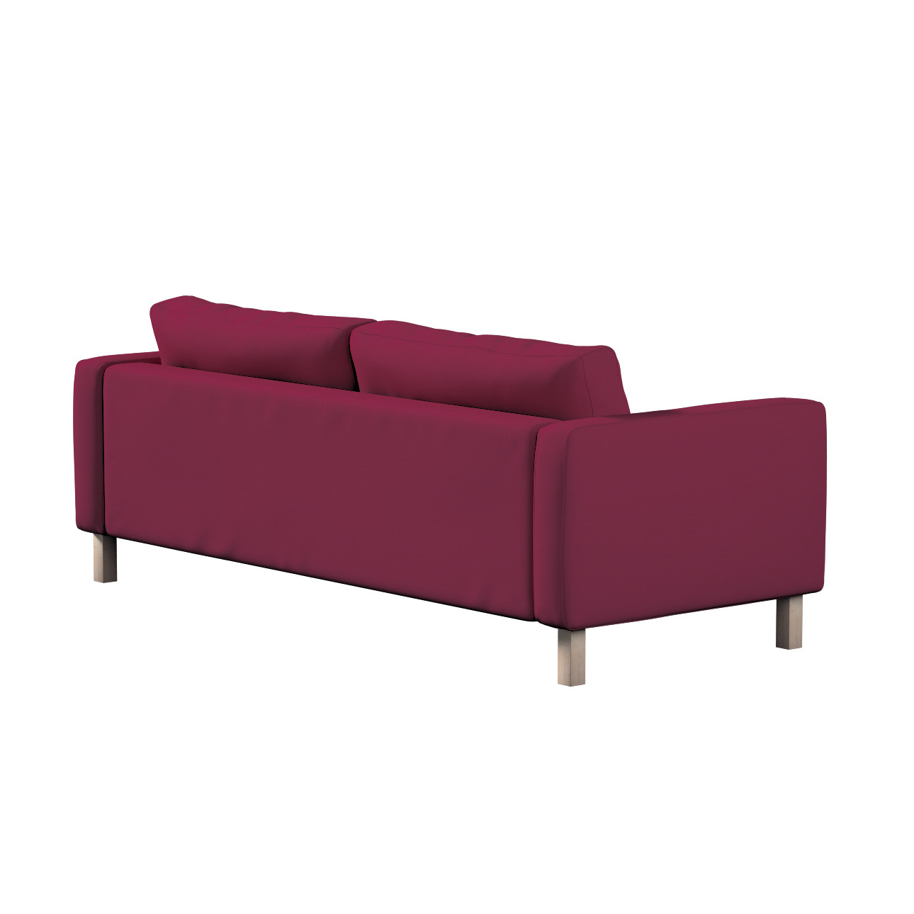 Bezug für Karlstad 3-Sitzer Sofa nicht ausklappbar, kurz, pflaume , Bezug f günstig online kaufen