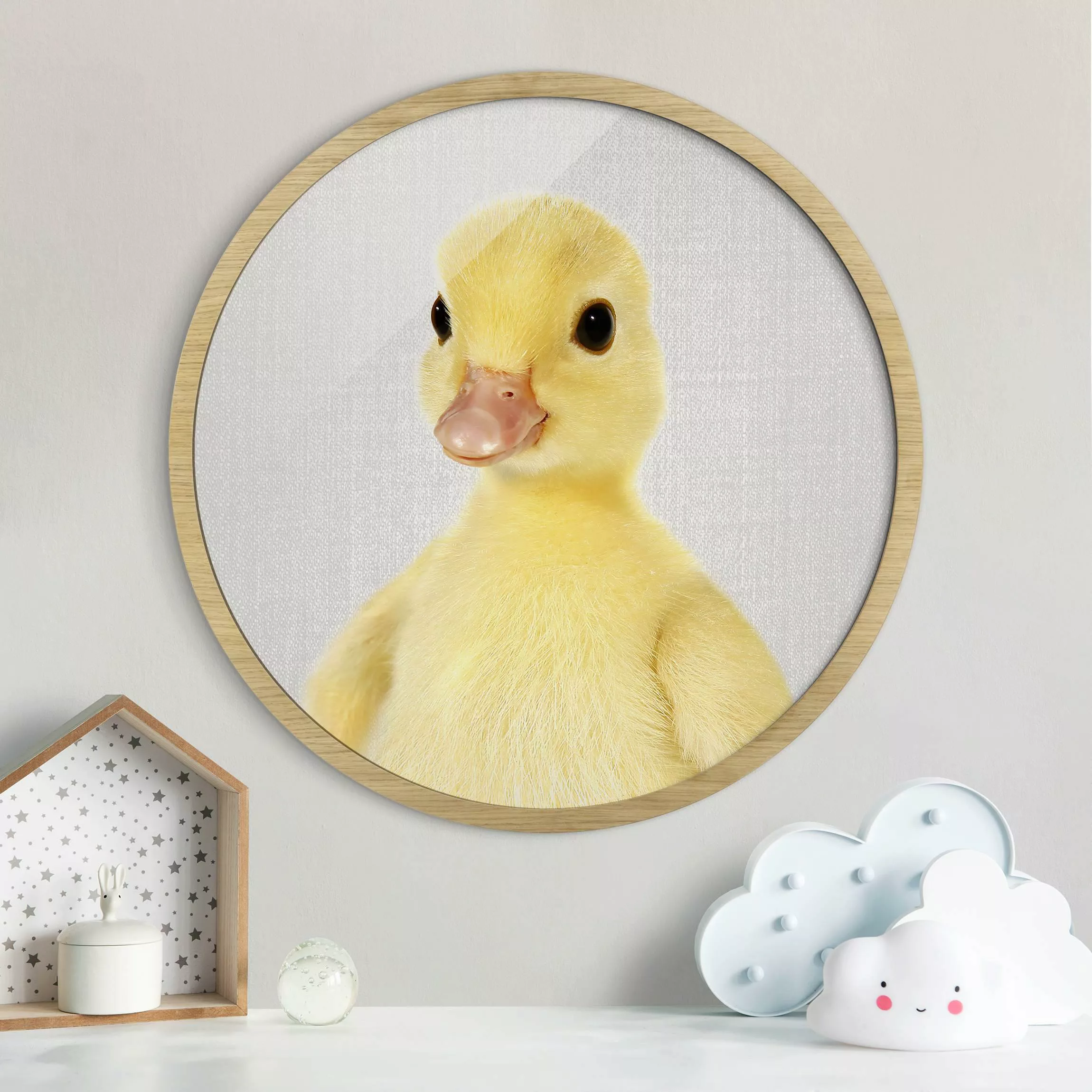 Rundes Gerahmtes Bild Baby Ente Emma günstig online kaufen