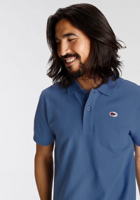 KangaROOS Poloshirt, Kurzarm, mit Polokragen, aus Piqué-Stoff, aus 100% Bau günstig online kaufen