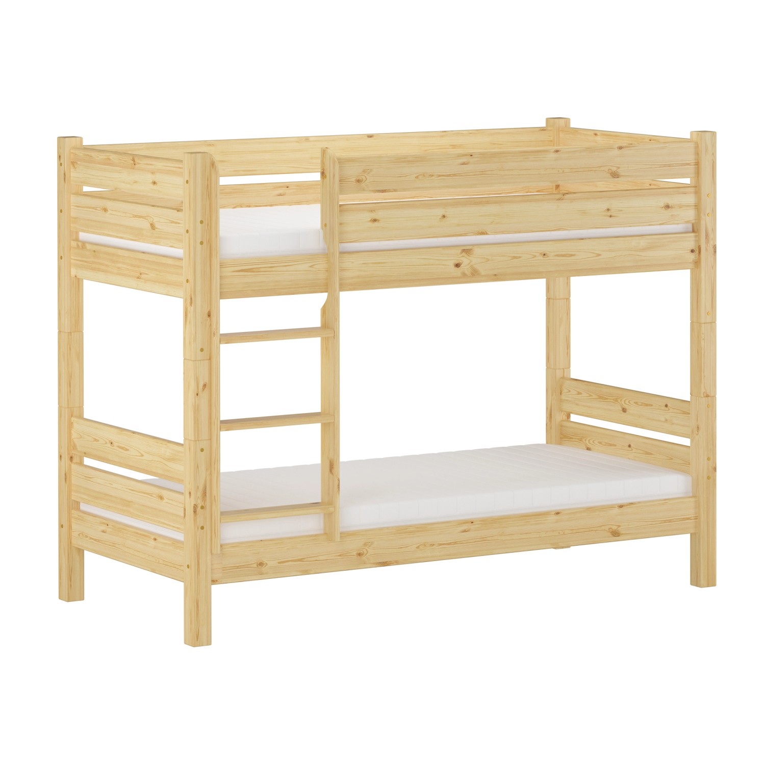 Erst-Holz Etagenbett Schmal Kurz 80 x 190 Kiefer Massiv Nische 80 Teilbar M günstig online kaufen