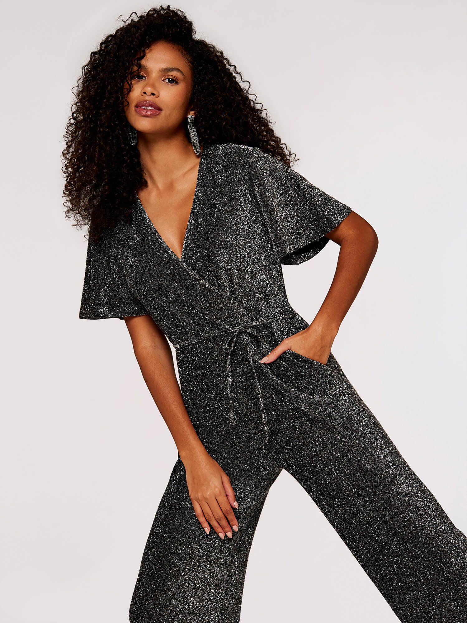 Apricot Jumpsuit in Wickeloptik, (2-tlg) mit günstig online kaufen