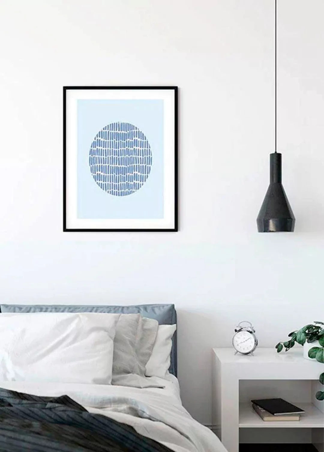 Komar Poster »Shelly Patterns Blue«, Formen-Kunst, (1 St.) günstig online kaufen