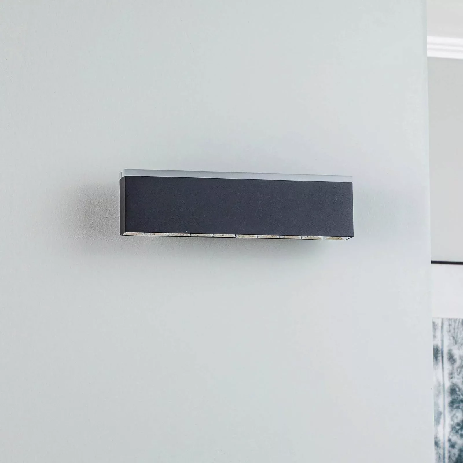 Lucande Henner LED-Wandleuchte, schwarz, 30 cm günstig online kaufen