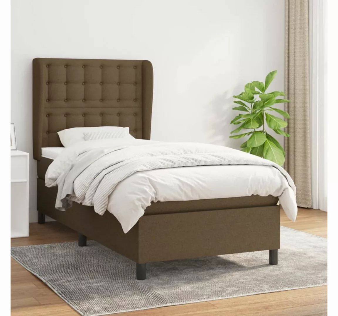 vidaXL Boxspringbett Bett Boxspringbett mit Matratze & Topper Stoff verschi günstig online kaufen