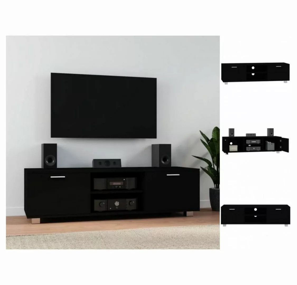 vidaXL TV-Schrank TV-Schrank Schwarz 140x40,5x35 cm Holzwerkstoff Lowboard günstig online kaufen