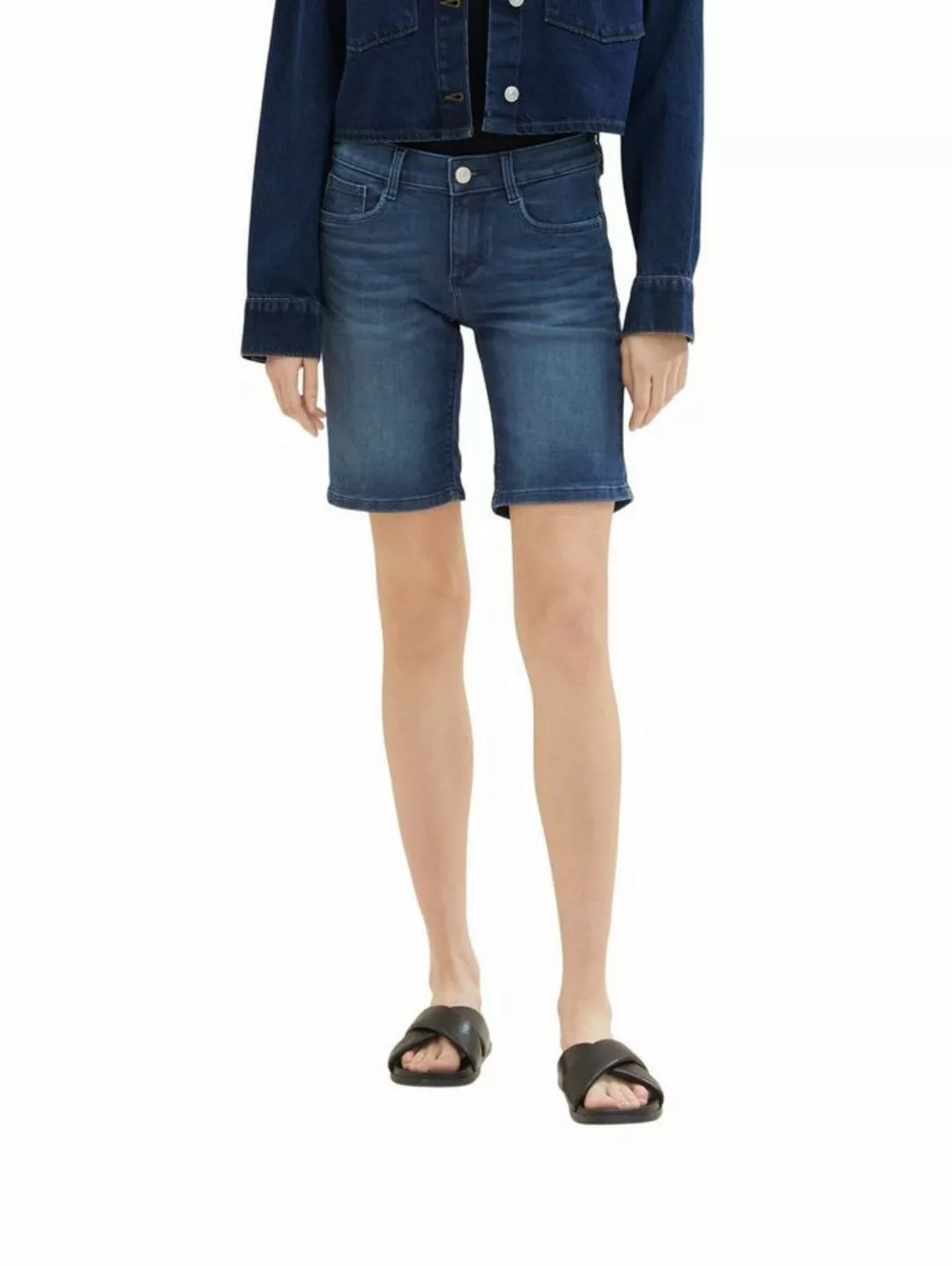 TOM TAILOR Jeansshorts Bermuda Shorts ALEXA SLIM 5343 in Dunkelblau günstig online kaufen