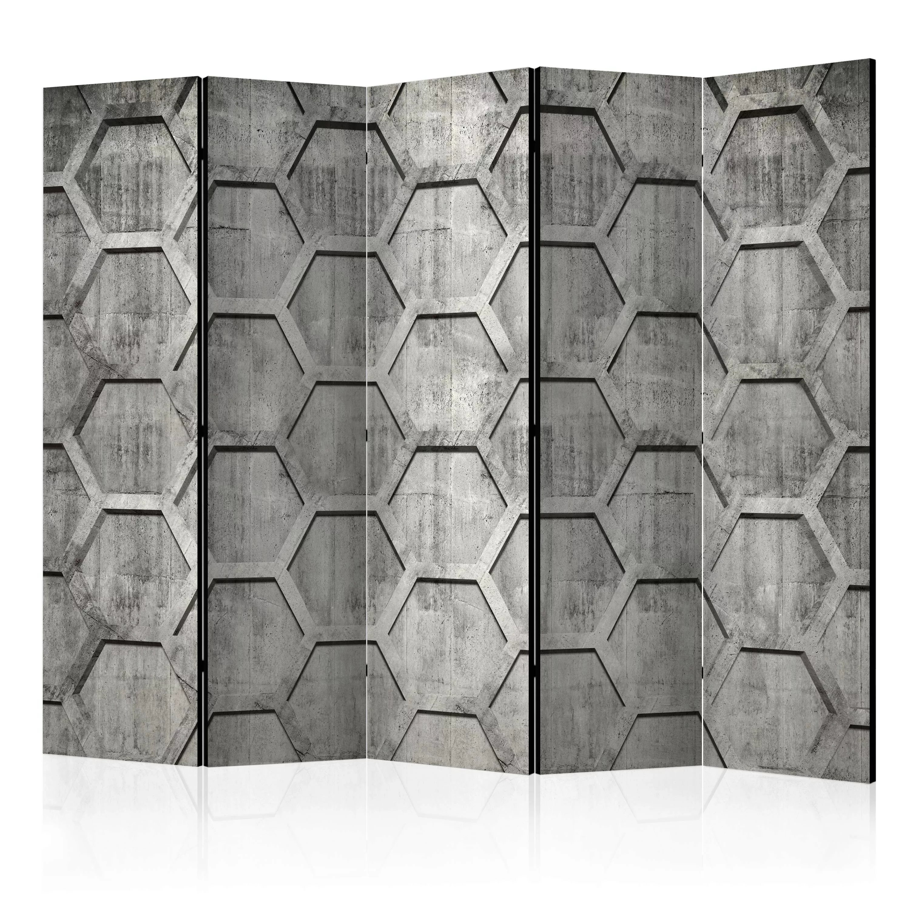 5-teiliges Paravent - Platinum Cubes Ii [room Dividers] günstig online kaufen