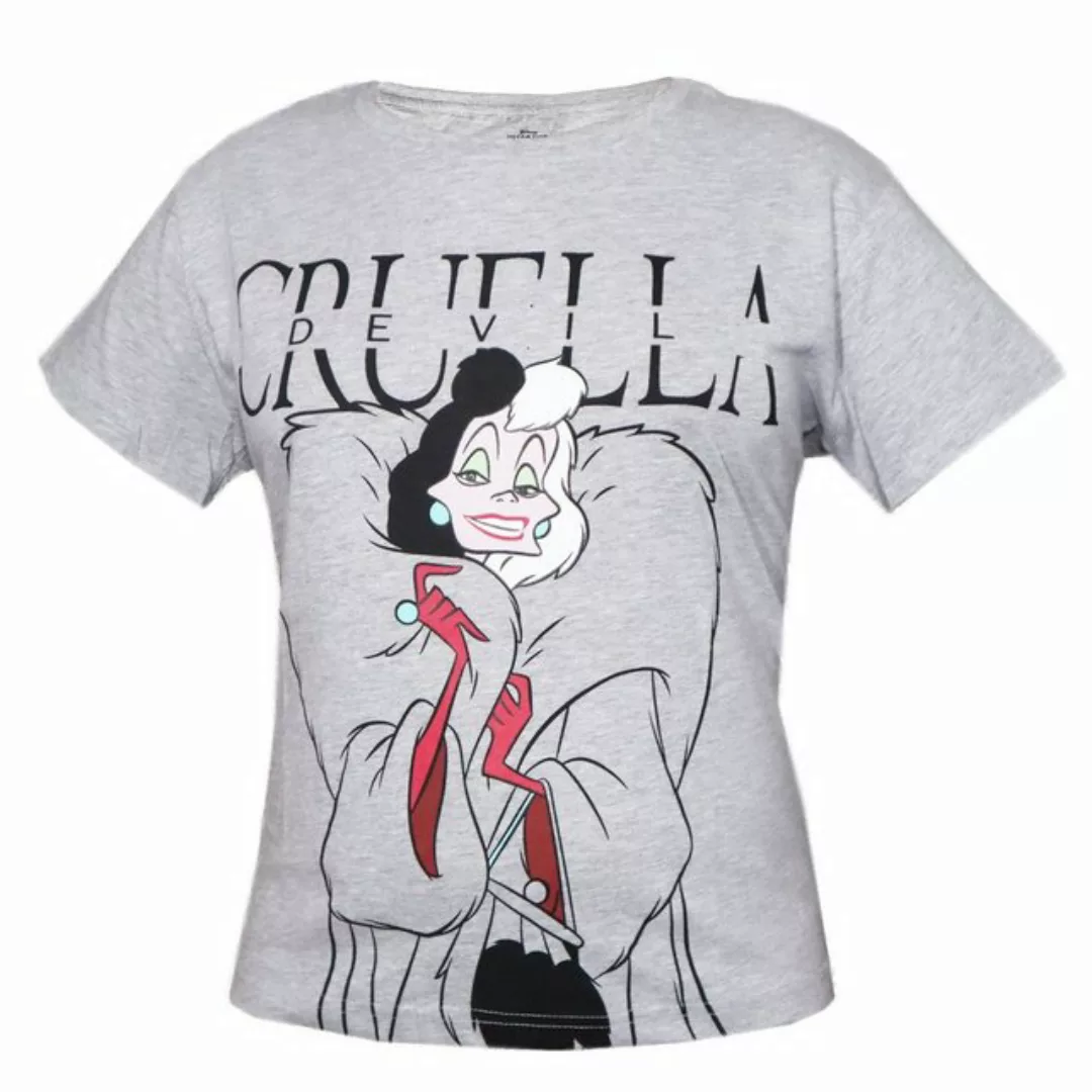 Disney Print-Shirt Disney Cruella Devil Damen kurzarm T-Shirt Shirt Gr. XS günstig online kaufen