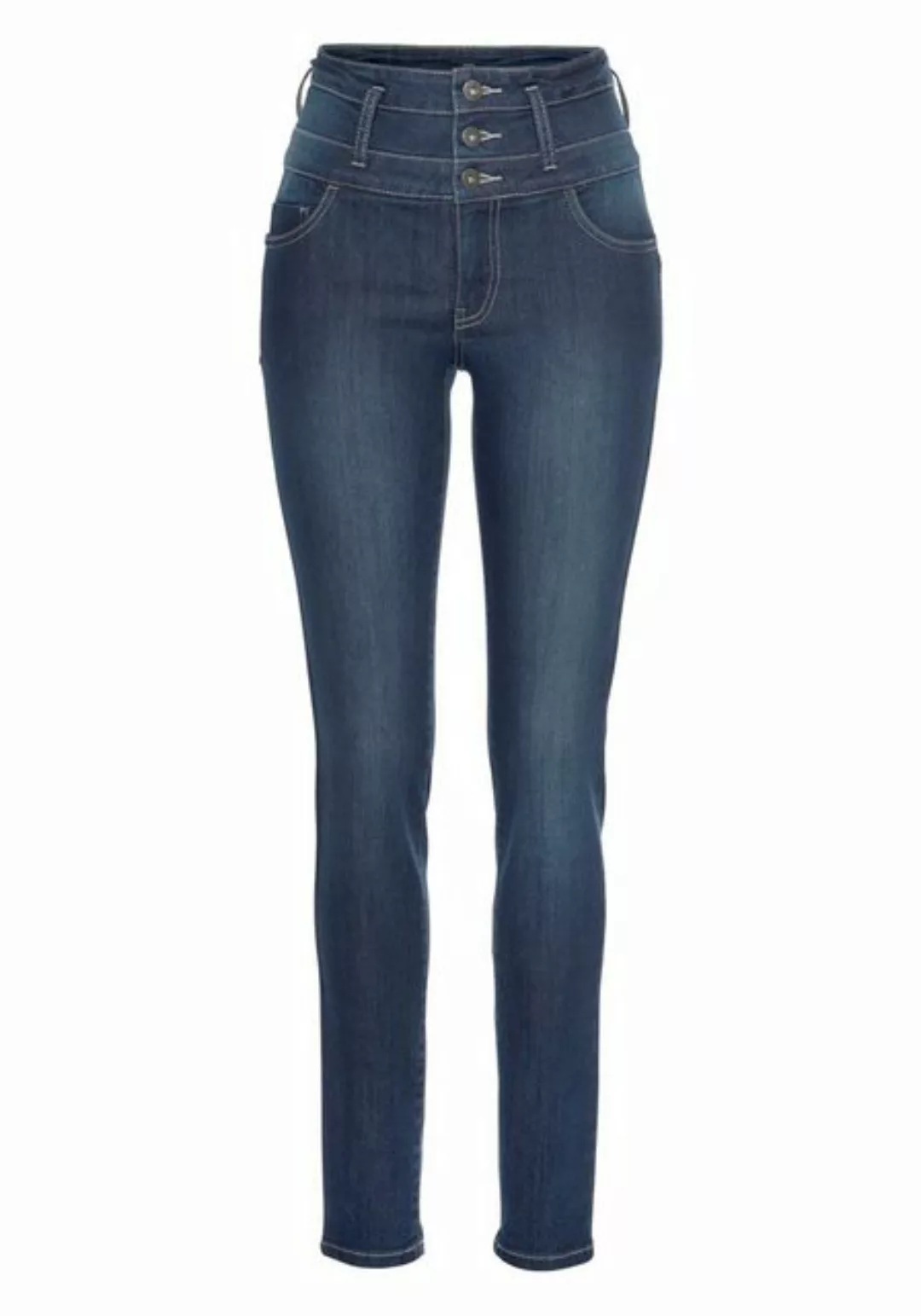 Arizona Slim-fit-Jeans mit extra breitem Bund High Waist günstig online kaufen