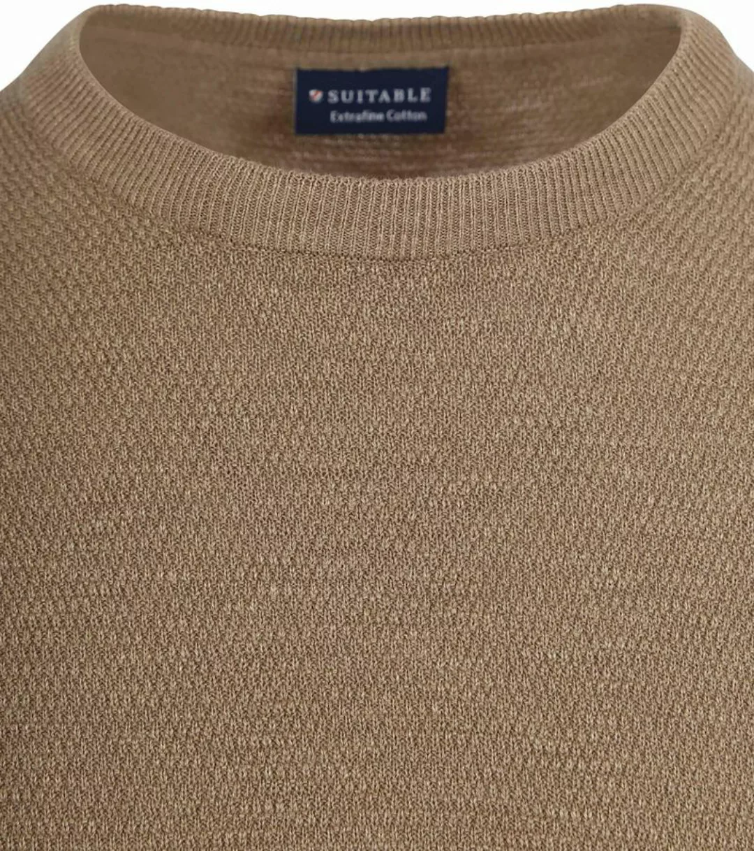 Suitable Pullover Struktur Taupe - Größe XXL günstig online kaufen