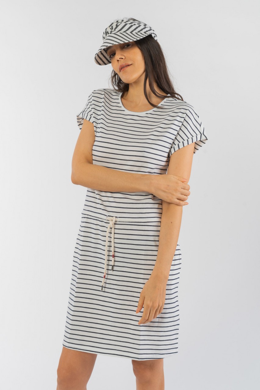 Casual Jerseydress #STRIPES aus Bio Baumwolle günstig online kaufen
