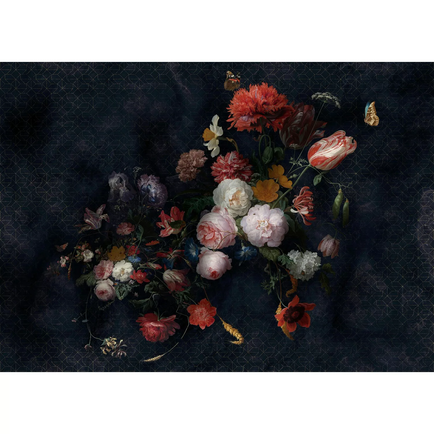KOMAR Vlies Fototapete - Amsterdam Flowers  - Größe 350 x 250 cm mehrfarbig günstig online kaufen