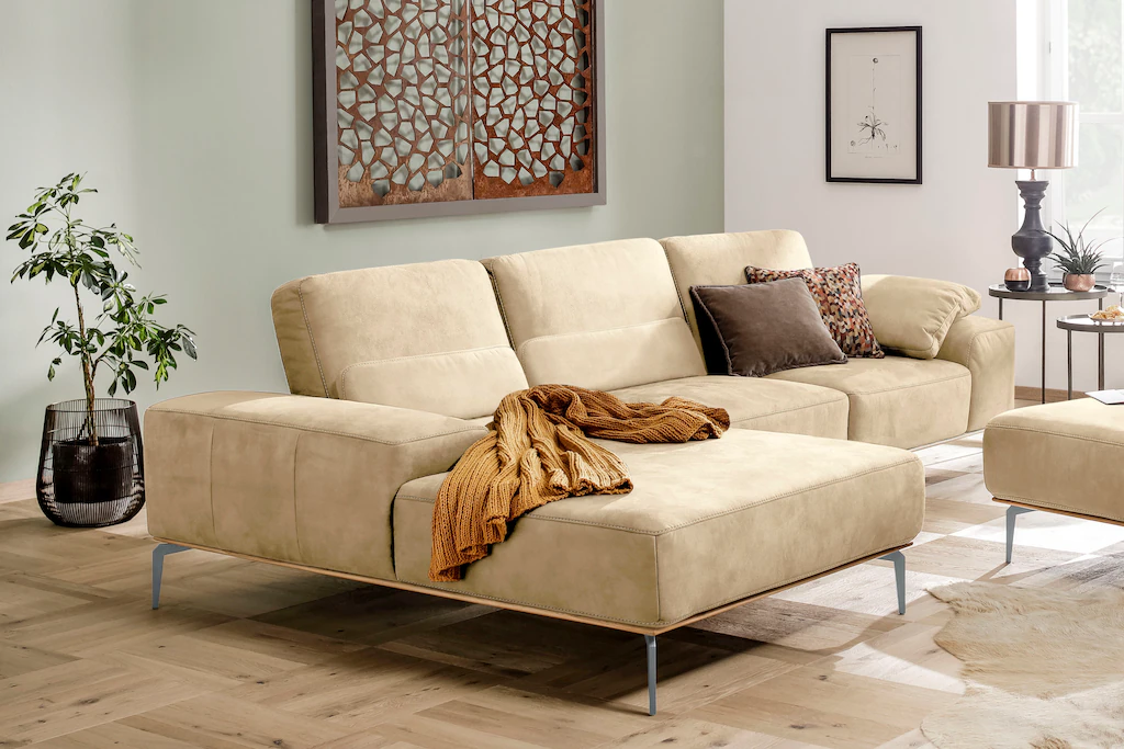 W.SCHILLIG Ecksofa "run, Designsofa mit tollem Sitzkomfort, bequem, L-Form" günstig online kaufen