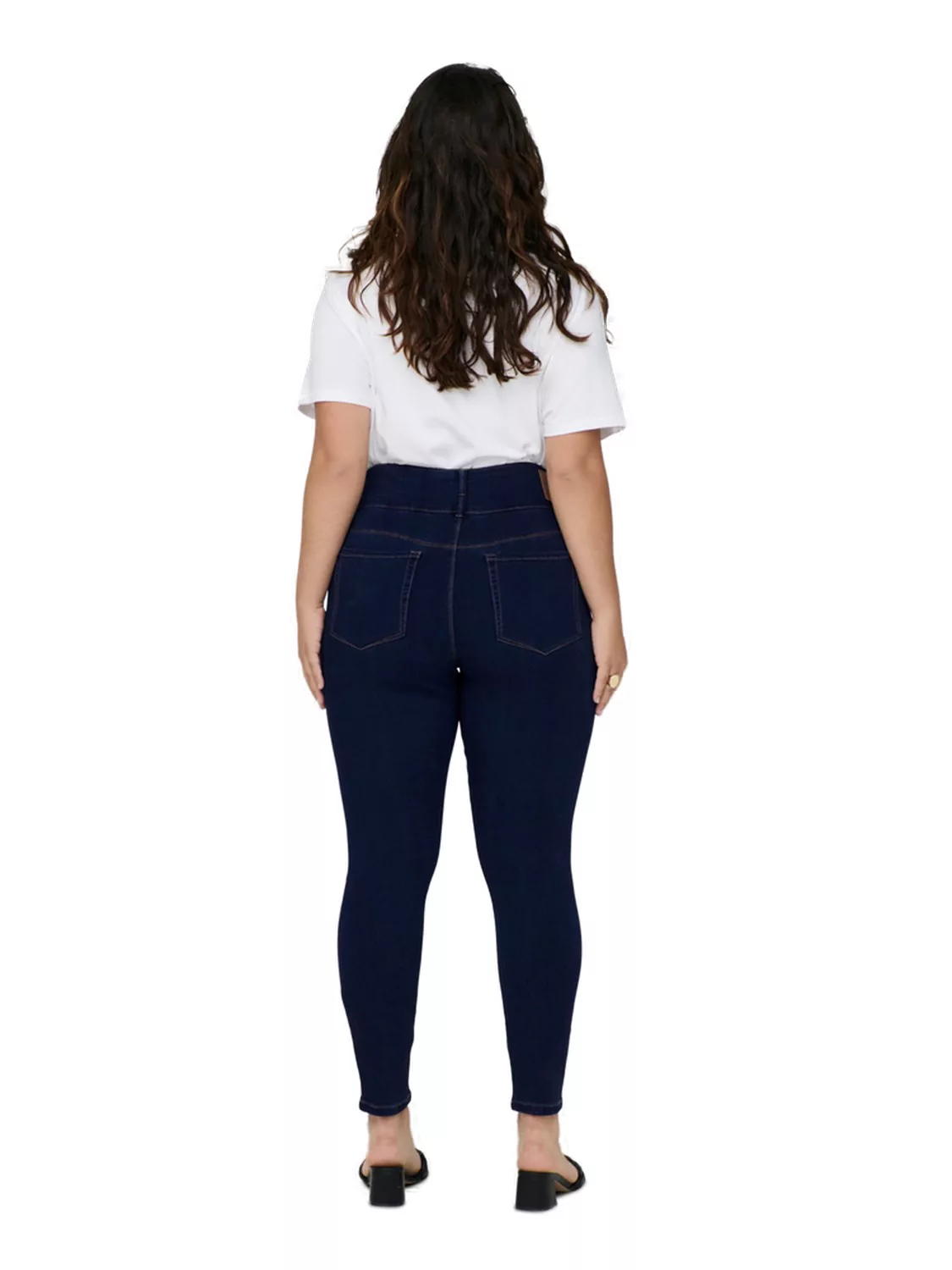 Carmakoma by Only Damen Jeans CARANNA - Skinny Fit - Blau - Dark Blue Denim günstig online kaufen