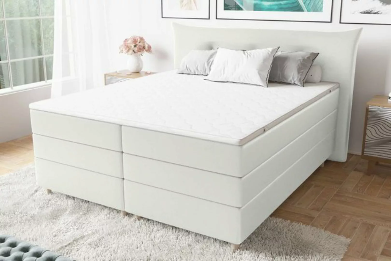 Stylefy Boxspringbett Zeus (Schlafzimmerbett, Bett), Knopfheftung günstig online kaufen