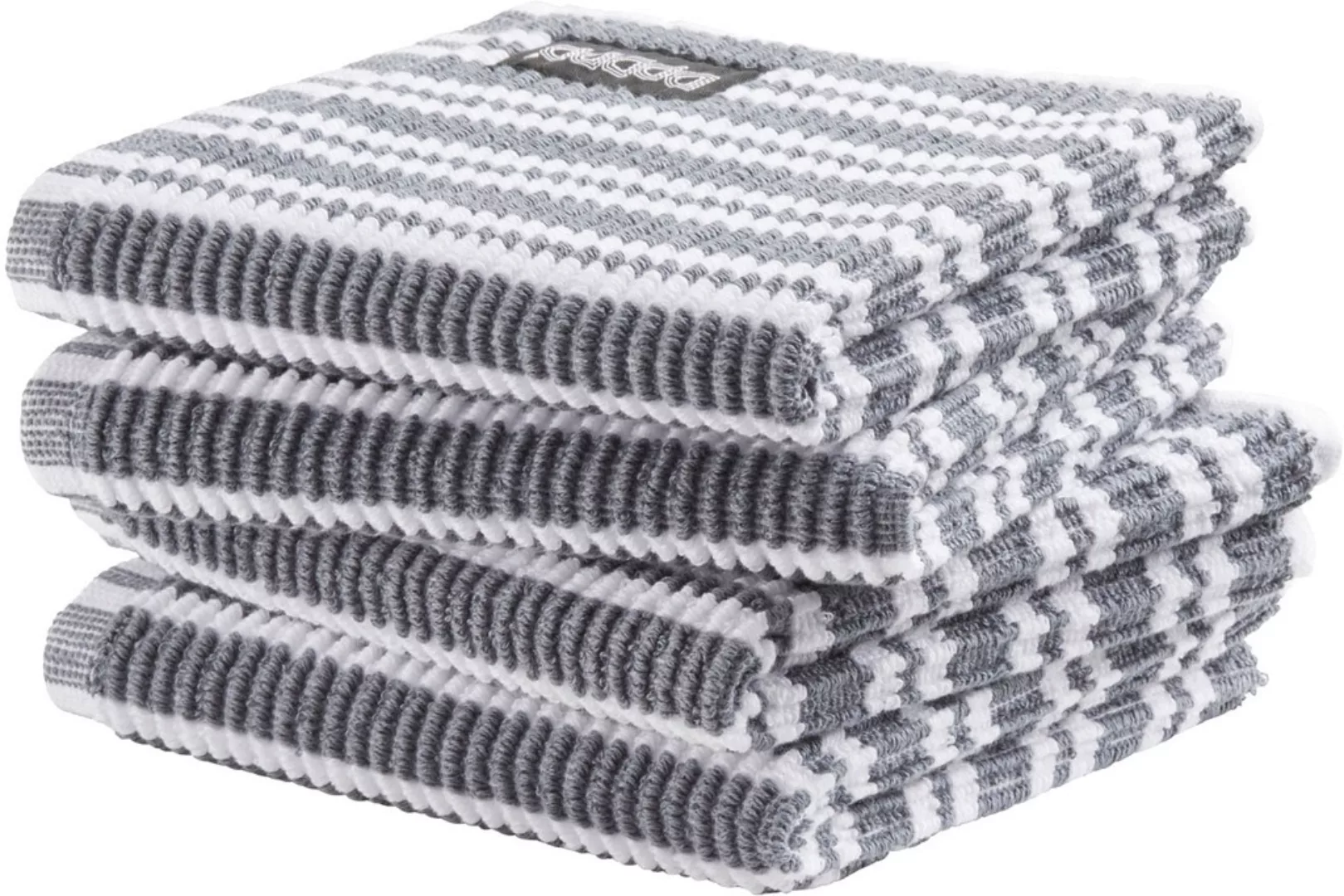 DDDDD Spültuch »Stripe, 30x30 cm, aus 100% Baumwolle«, (Set, 4 tlg.), mit l günstig online kaufen