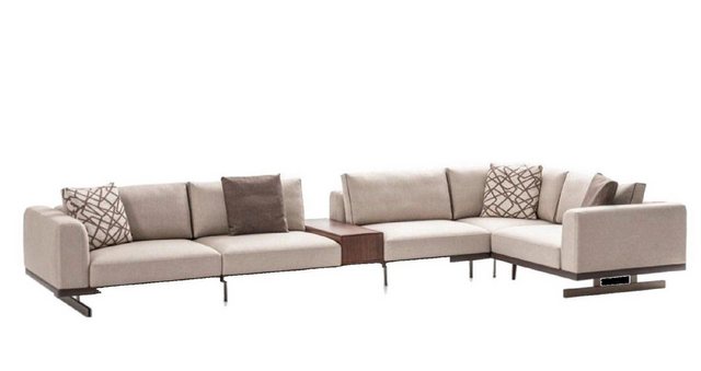 JVmoebel Ecksofa Großes Ecksofa L-Form Couchen Sofas Beige Wohnzimmermöbel, günstig online kaufen