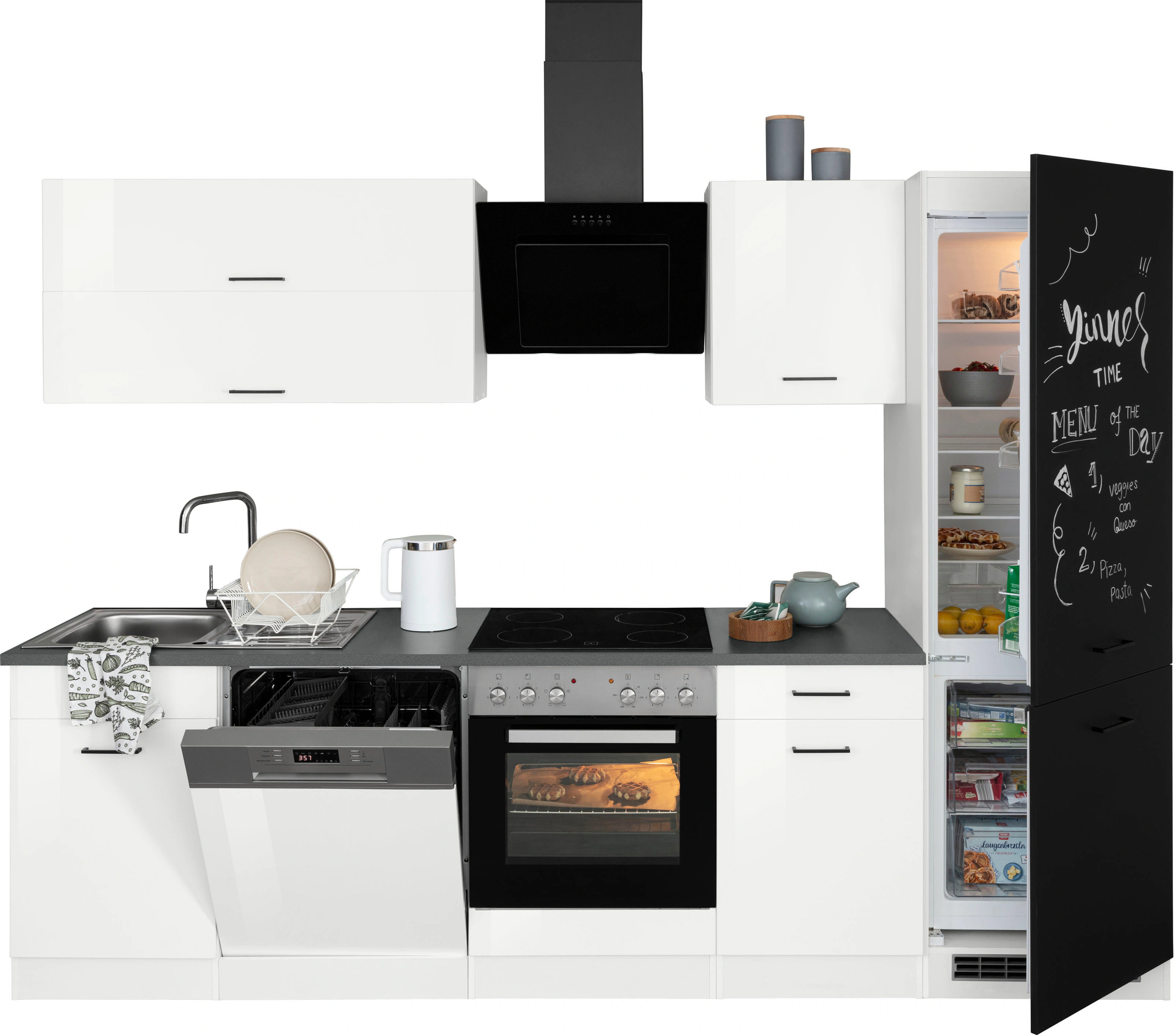 HELD MÖBEL Küchenzeile "Trier", mit E-Geräten, Breite 280 cm günstig online kaufen