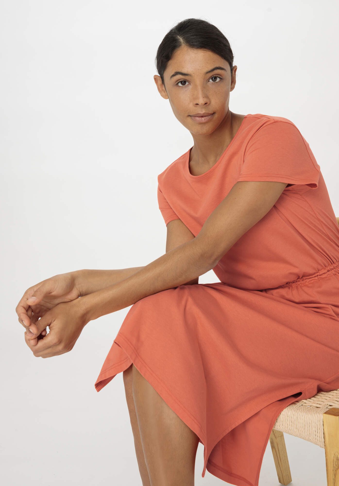 Hessnatur Jerseykleid Midi Regular aus reiner günstig online kaufen