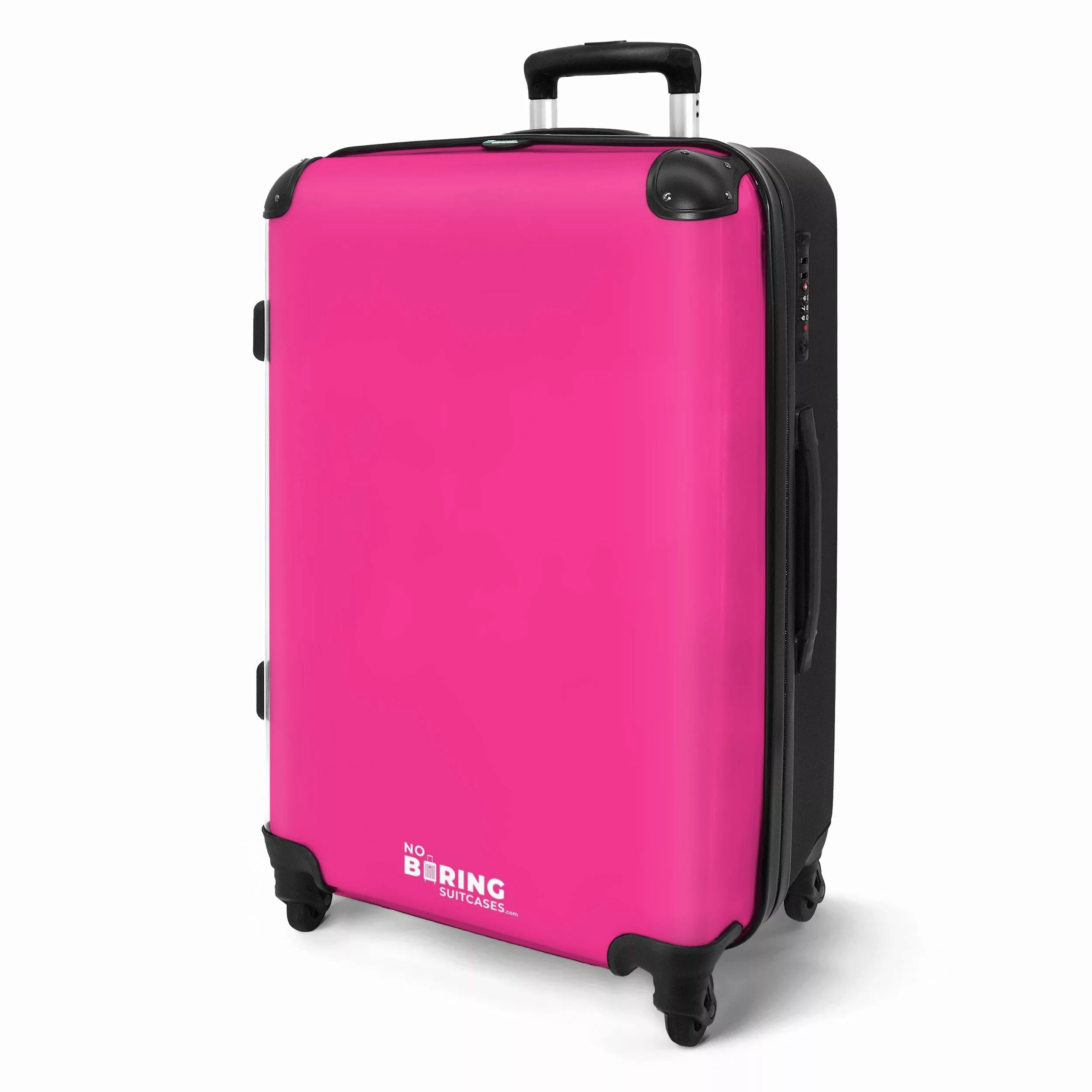 NoBoringSuitcases.com© Hartschalen-Trolley Rosa - Einfarbig 67 günstig online kaufen