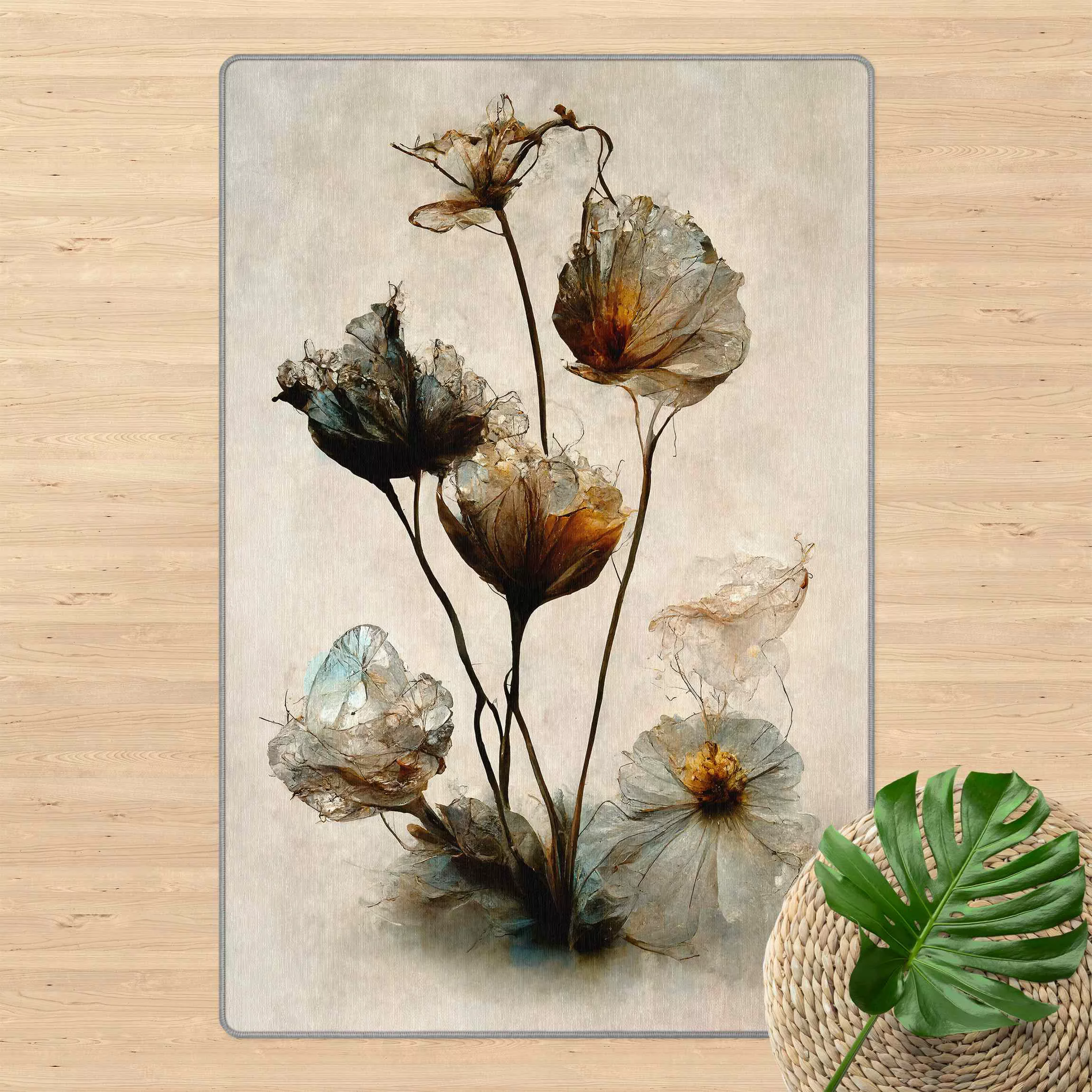 Teppich Getrocknete Blüten günstig online kaufen